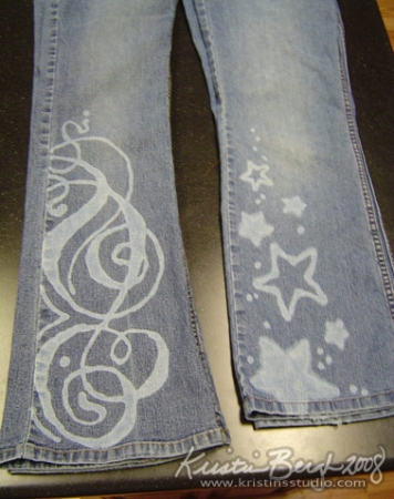 Denim - Stars and Swirls