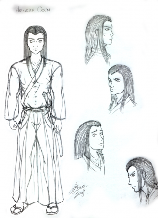 Heinrich chara study - samurai