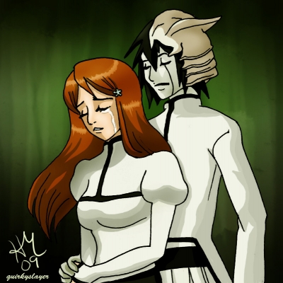 Orihime and Ulquiorra Drawble