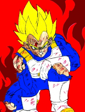 Vegeta in Rage