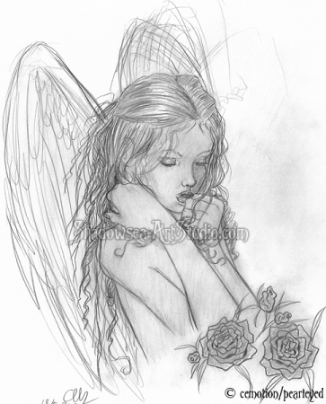 Sketch of an angel