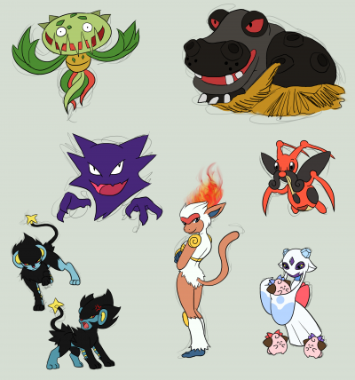 PKMN Pokemon Doodles