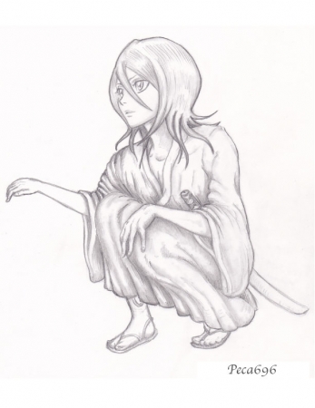 Rukia kneeling