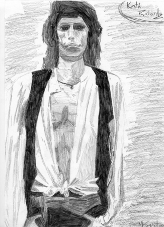 keith richards graphite draw