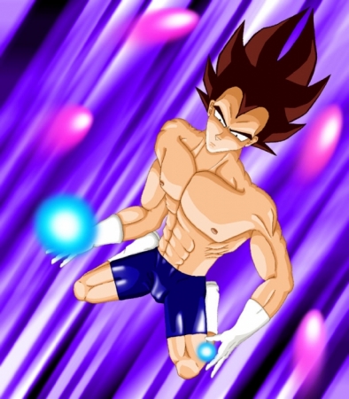 Fighting Vegeta