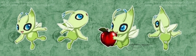 Pokemon - Celebi Sticker Set