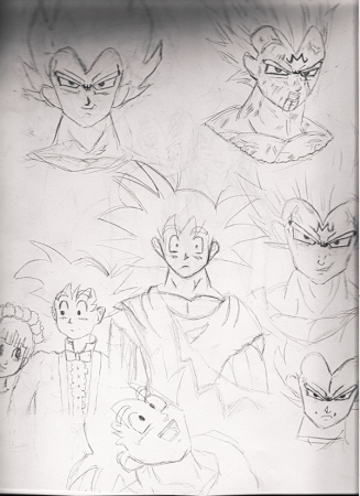 Dragon Ball Z Sketches 1