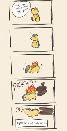 Cyndaquil Used Smokescreen