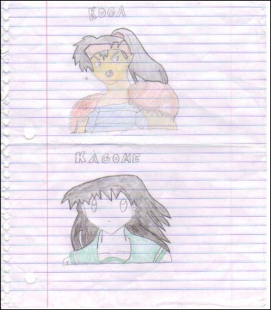 Kagome and Kouga