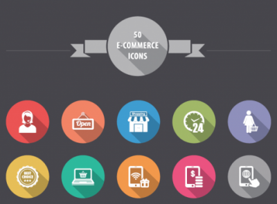 Free Flat Ecommerce Icons