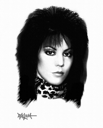 JOAN JETT (charcoal pencils)