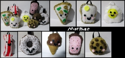 Food Plush Keychains