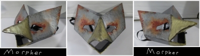 Rusted Metal Bird Mask