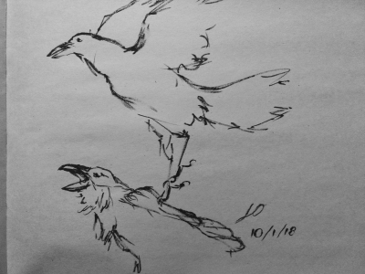 Inktober: Corbies 1