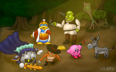 Kirby + Shrek: Swamp Encounter