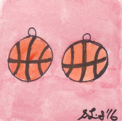 Basketball Earrings Concept?