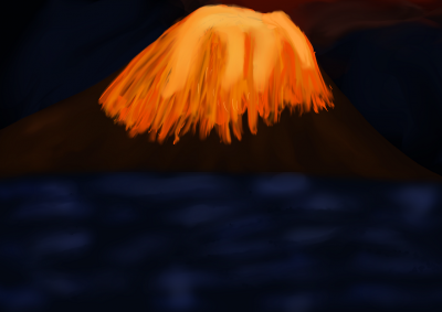 Volcano Doodle