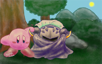 meta knight and kirby father and son