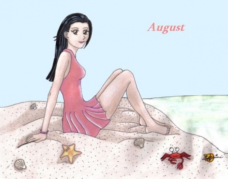 Calendar Gurlz - August