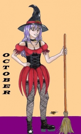 Calendar Gurlz - October