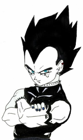 Goth Vegeta - Classic Pose