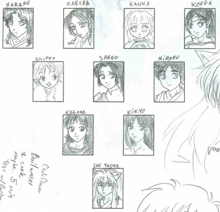 Inu Yasha&#39;s - characters