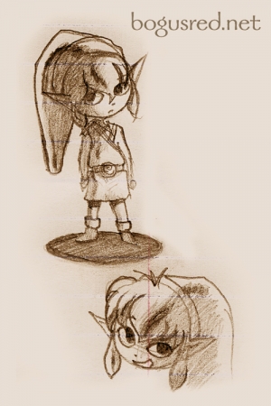 Wind Waker Link sketches