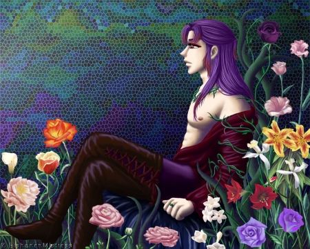 The Man Among his Flowers