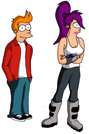 Fry and Leela