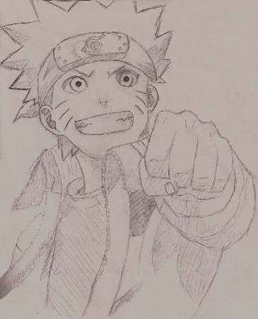 Naruto Punch Sketch