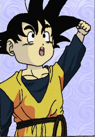 Cheering Goten