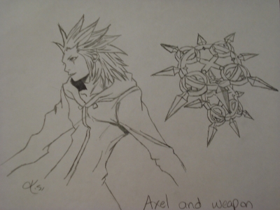 Axel and the weapon