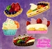 [Art] Tea Party Desserts Sticker Set