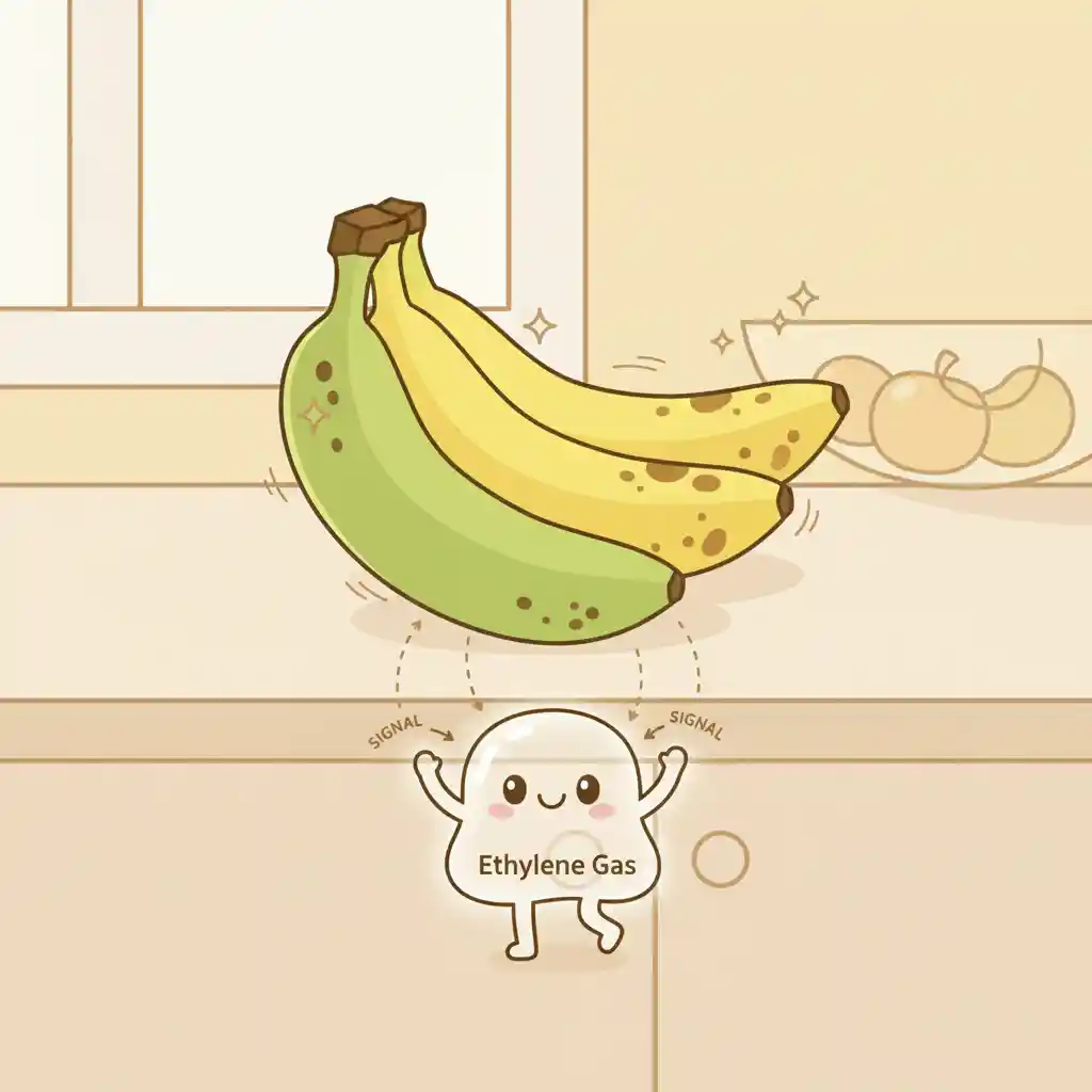 Fruit Ripening: Why do bananas turn yellow and sweet?