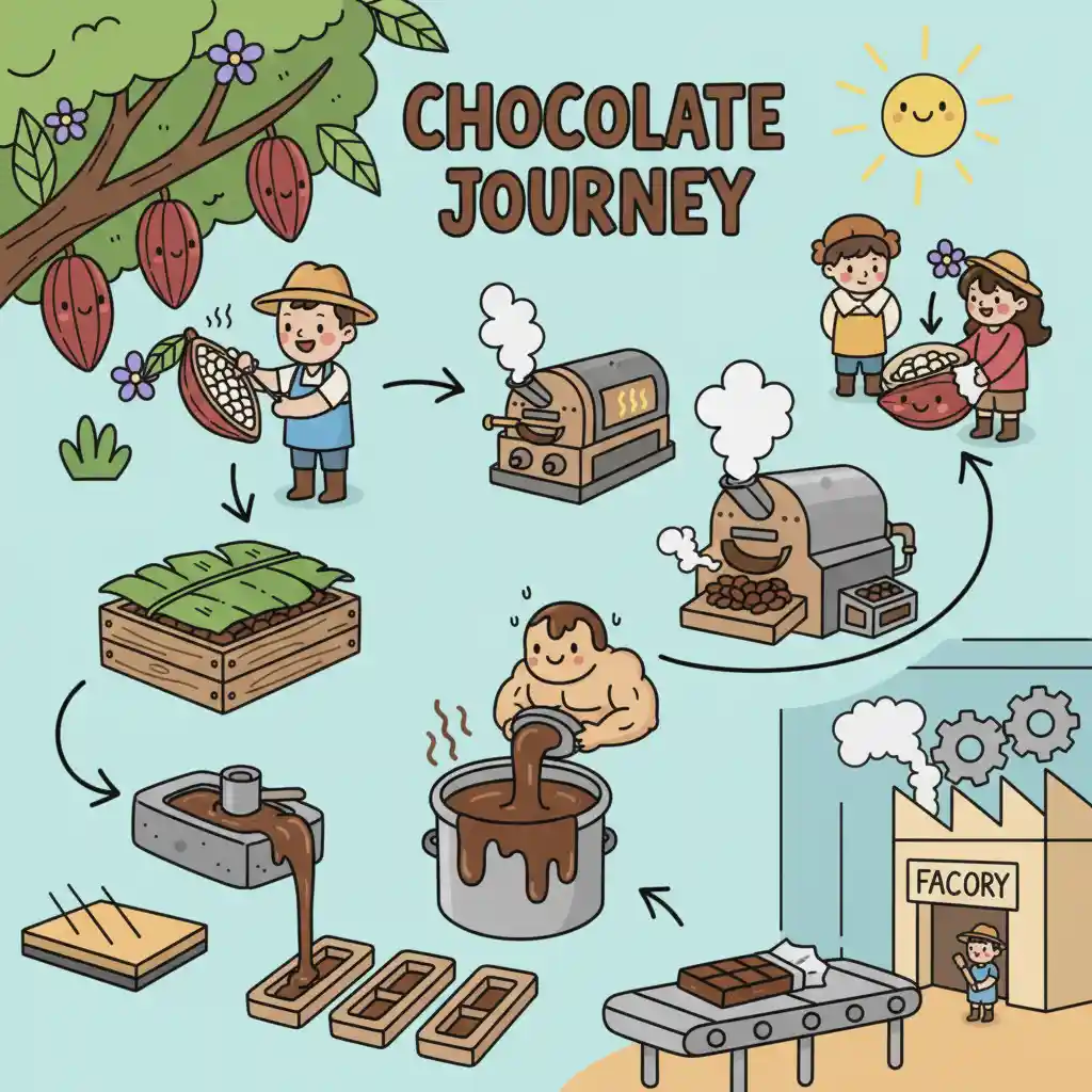 The Chocolate Journey: How do beans turn into candy bars?