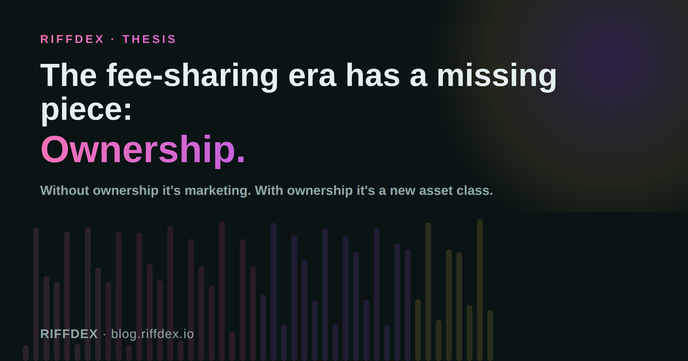 The Fee-Sharing Era Has a Missing Piece: Ownership