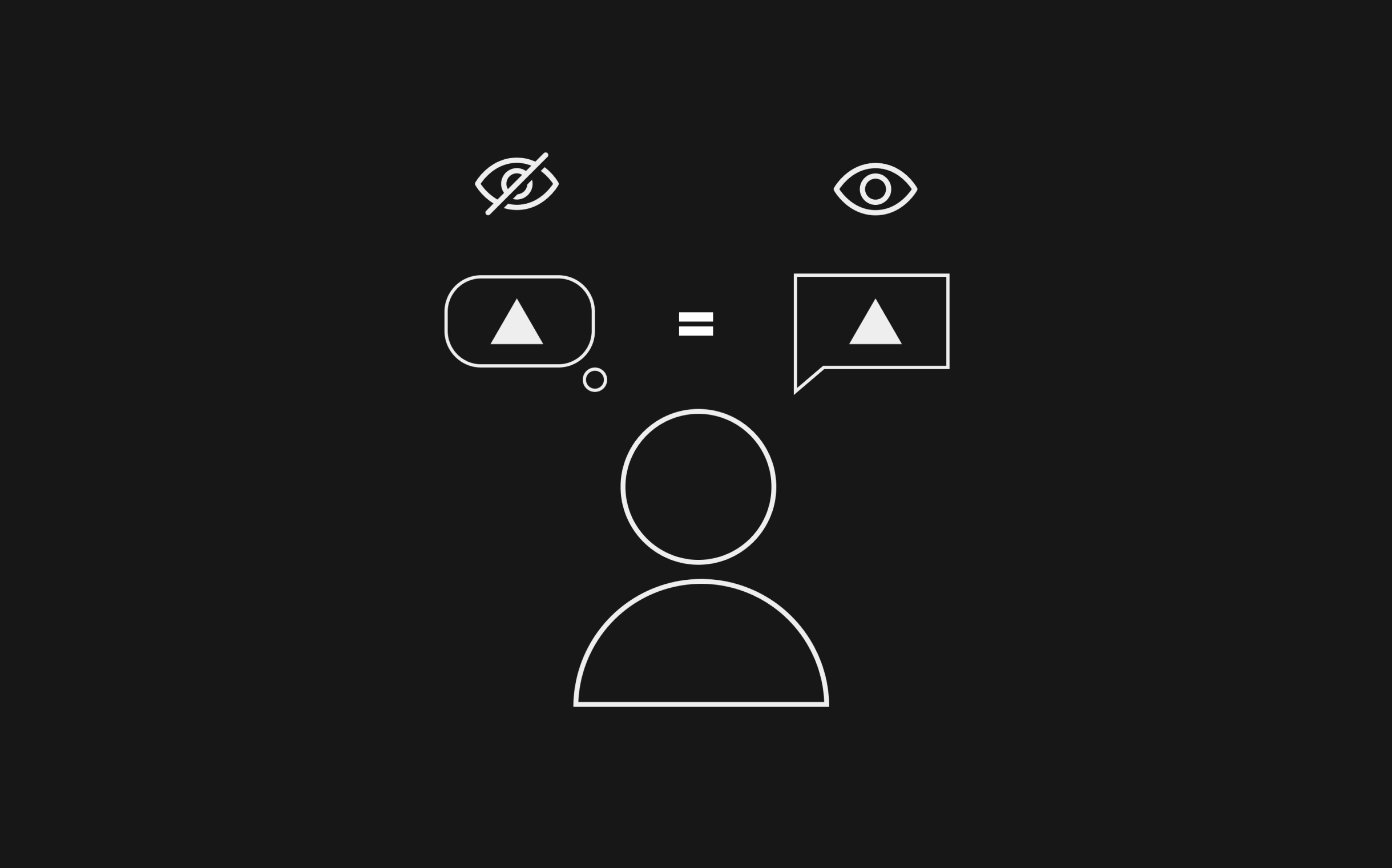 Make it easier for others to understand you by carefully aligning what is perceivable with what is not.