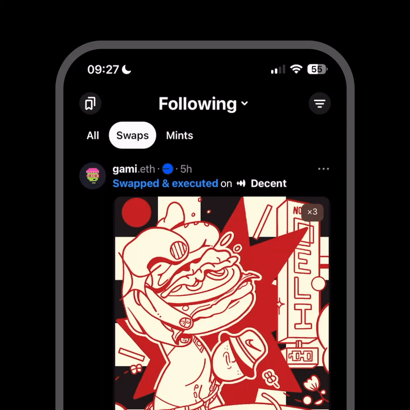 Filters in feed