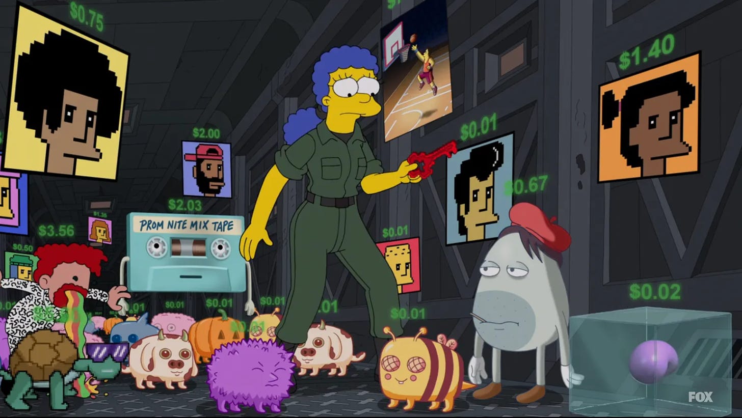 Los mejores chistes y referencias de NFT del episodio viral de los 'Simpsons'  - CriptoPasion