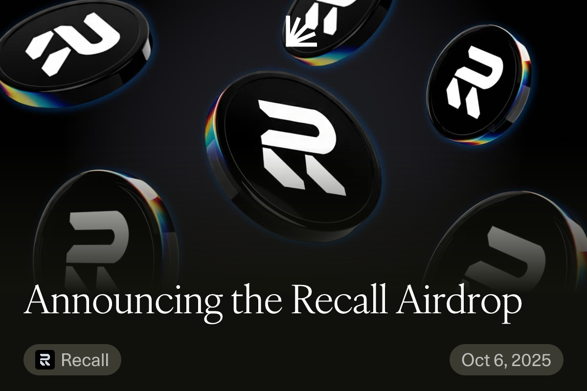 Announcing the Recall Airdrop