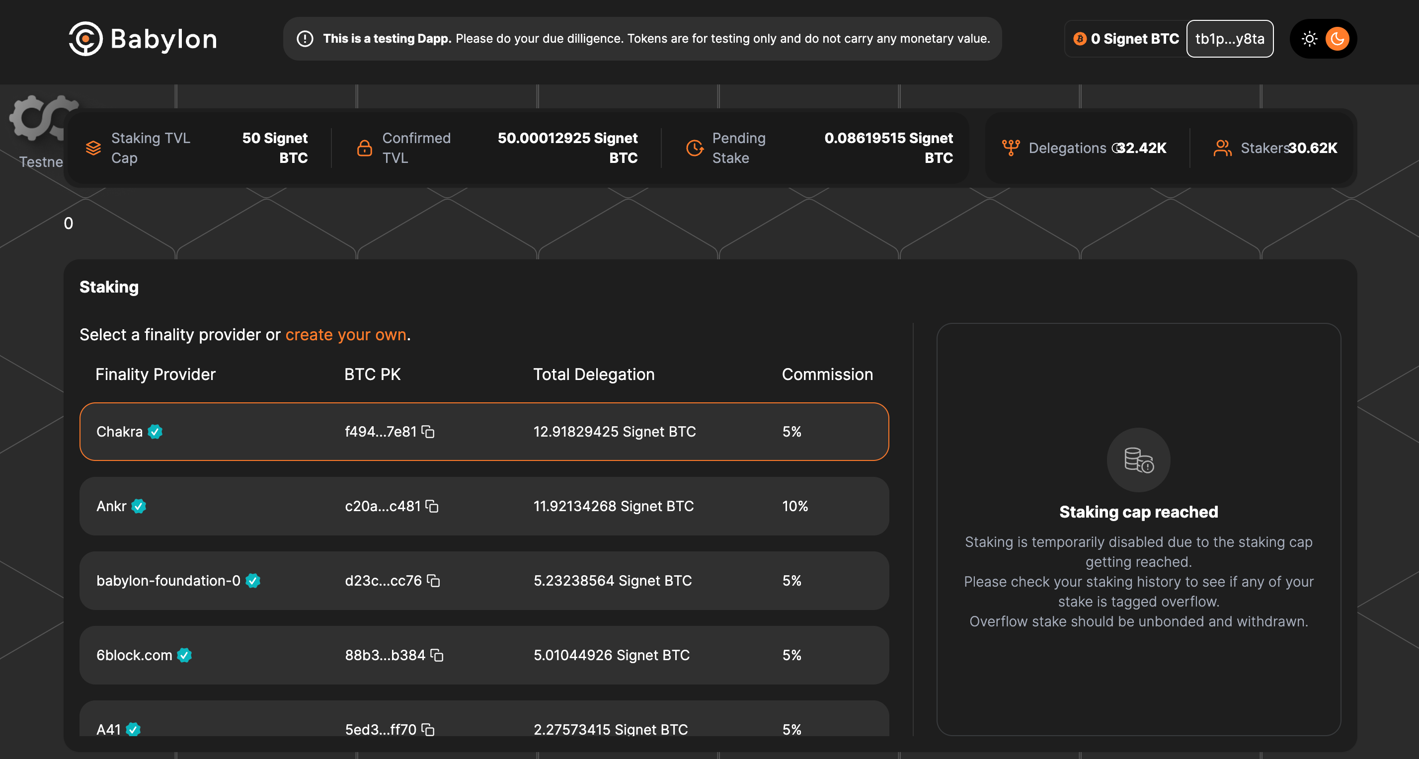Babylon & Chakra一鱼两吃质押教程