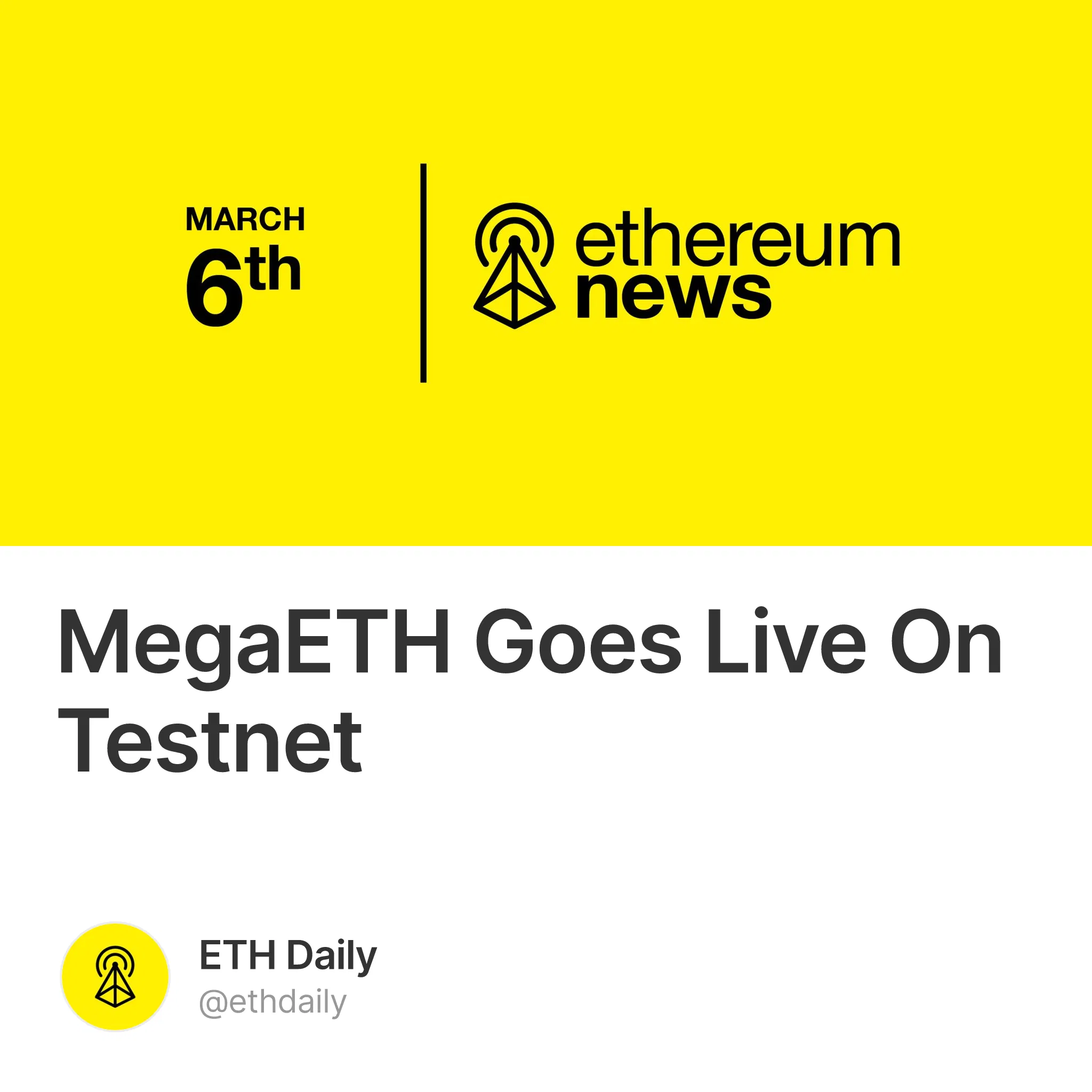 MegaETH Goes Live On Testnet
