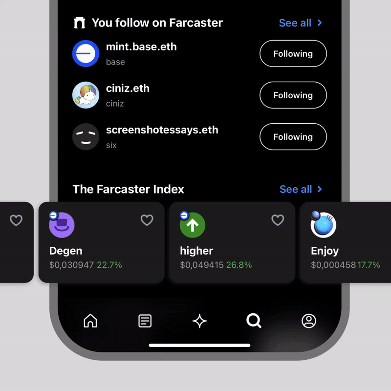 Facaster Index on Interface