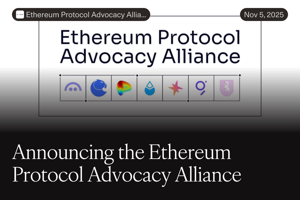 Announcing the Ethereum Protocol Advocacy Alliance