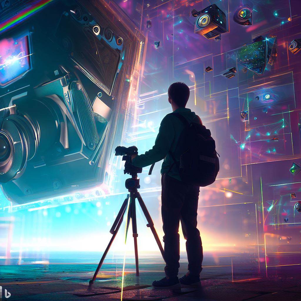 a photographer exploring the possibilities in the metaverse AI and NFTs
