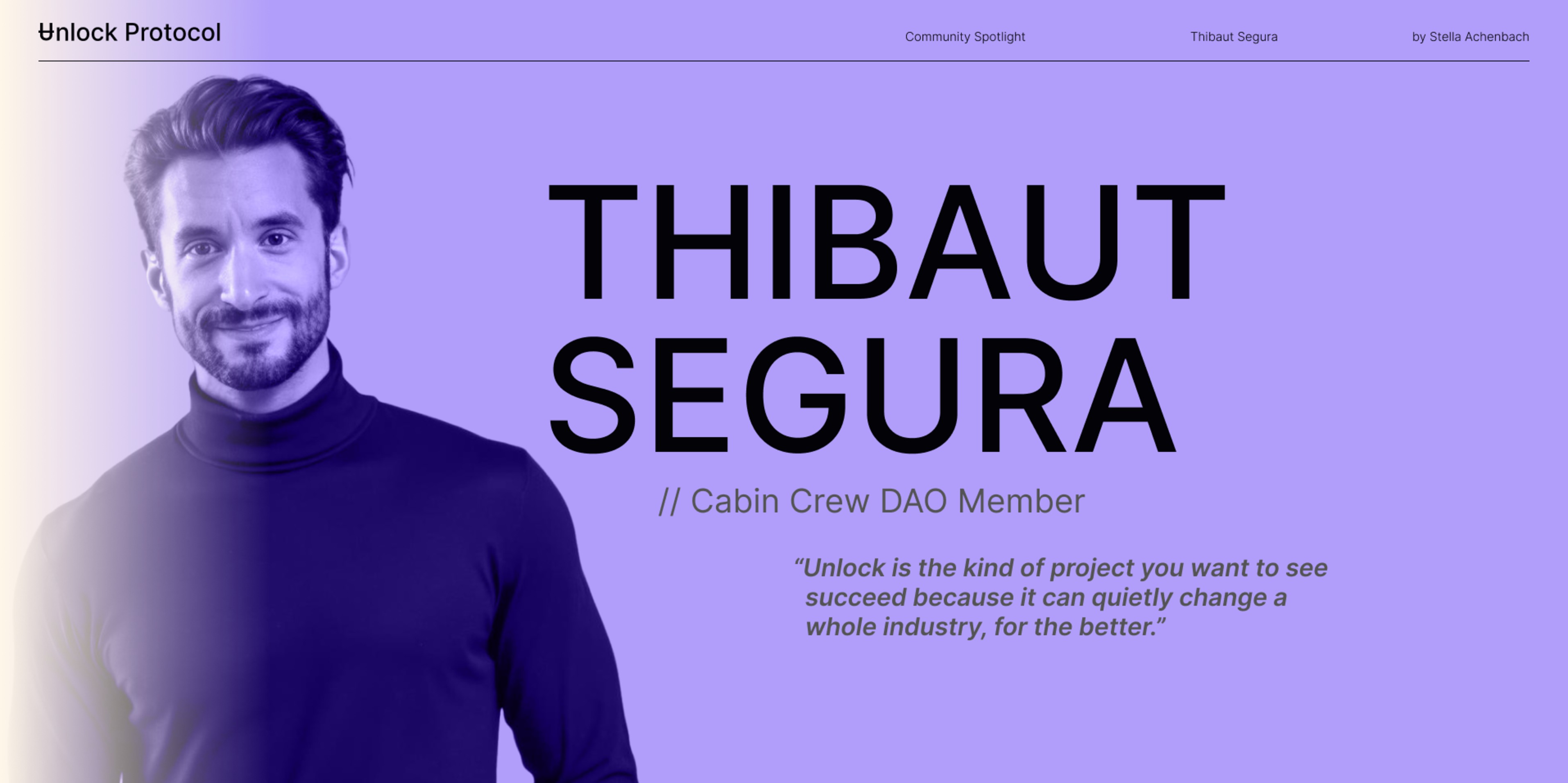 Community Spotlight | Thibaut Segura