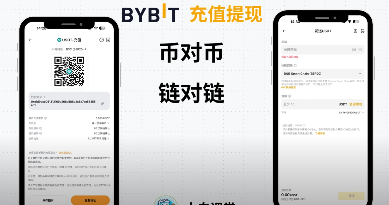 Bybit入金充值USDT教程，如何从币安/欧意交易所提币到Bybit教程，Bybit充值提现攻略