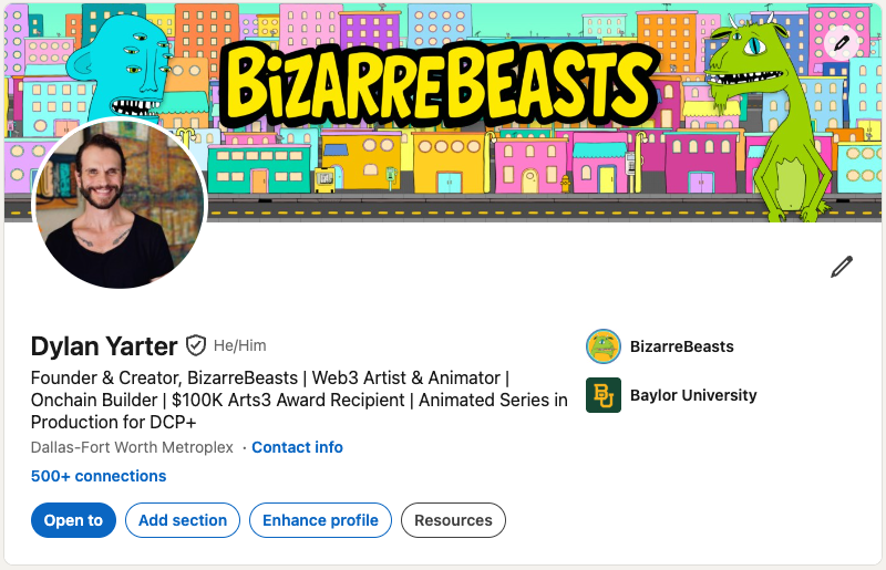 Check out my BIZARRE LinkedIn profile!