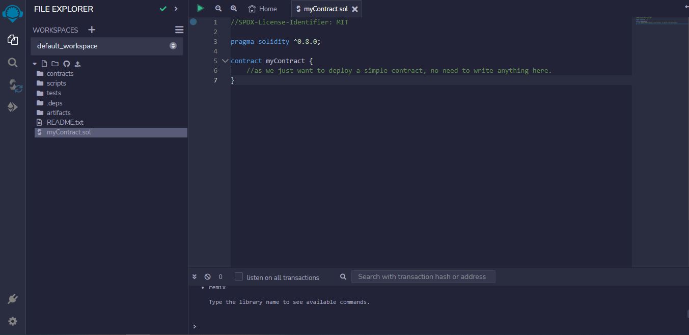write your code in the right section