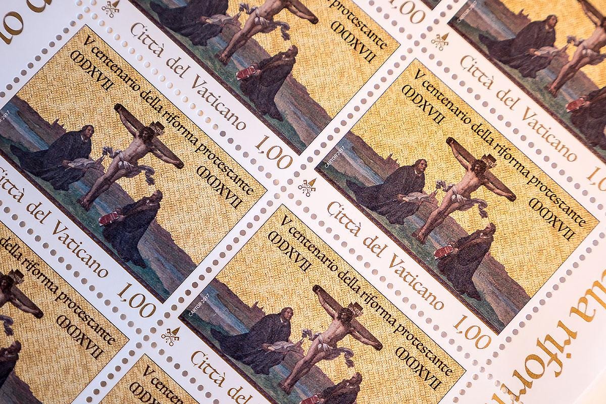 [Source: https://lutheranworld.org/news/vatican-issues-commemorative-reformation-stamp]